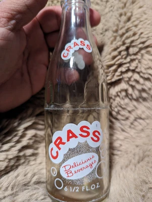 $4.99 • Buy Vintage 6 1/2 Oz. Clear ( CRASS ), Soda Bottle, Alexandria, VA