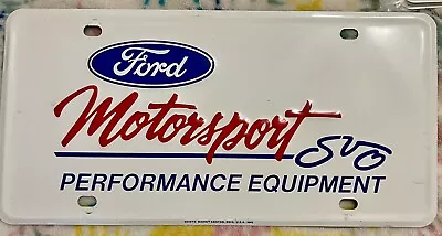 Ford Motorsport License Plate Like New. These Are Rare And Hard To Come By. 1993 • $125