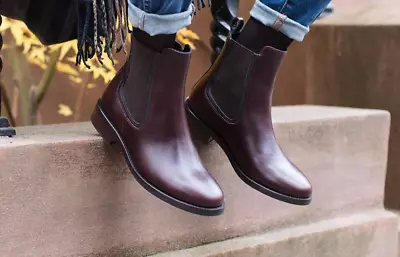 THURSDAY BOOT ~ Leather  Duchess Chelsea Boot ~ Black Walnut ~Women's Size 9 NEW • $19.99