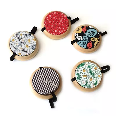 Magnetic Wrist Strap Pin Cushions Wood Base Sewing Needle Storage Holder Tools • $4.69