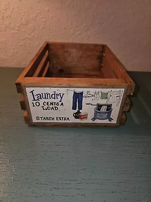 Vintage Small Wooden Crate W/Labeling-Country Decor • $22.50