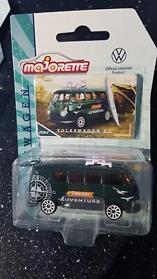 Majorette ~ Volkswagen T1 With Collectors Card Green Opening Bootlid.  NEW! • £4.99