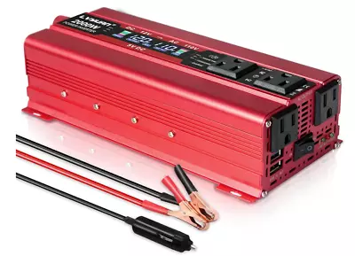 1000W/2000W(Peak) Car Power Inverter DC 12V To 110V AC Converter  LCD Display • $41.61