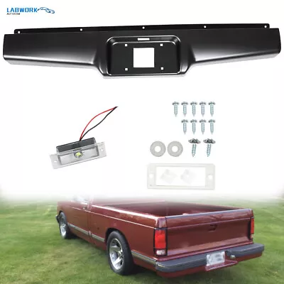 Rear Steel Bumper Roll Pan For 1982-1993 Chevrolet S10 /GMC Sonoma S15 Pickup • $68.69