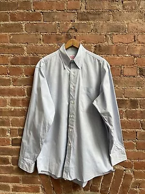Vtg J.Press Men’s Sterling Pinpoint Oxford Shirt Sz 15.5 Blue Cotton USA • $165