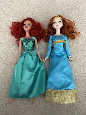 £5 • Buy Disney Ariel Little Mermaid And Merida Dolls