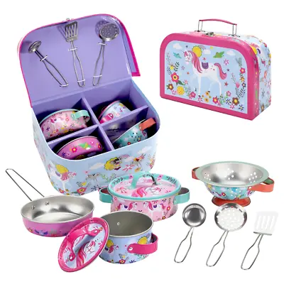 £14.99 • Buy SOKA UNICORN Kids Kitchen Set Toy Pots And Pans Set Toy Kitchen Accessories