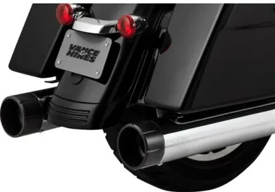 Vance & Hines 16670 Slip-on Mufflers Raider Os 450 Chr/blk 17-23 Harley Touring • $599.99