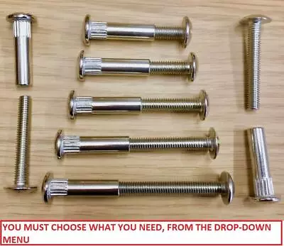 Connecting Screws Bolts M6 Kitchen Cabinet Furniture Carcase Unit Connectors • £2.60