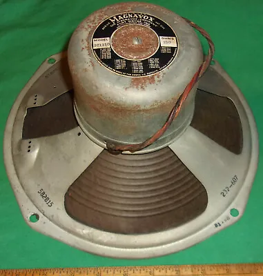 Old 12-Inch Magnavox Model 12C1310 Dynamic Speaker (250 Ohm Field) Clean! 1947 • $39.99