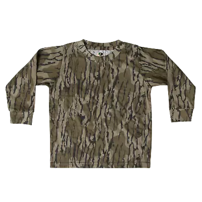 Mossy Oak Toddler Long Sleeve Camo Tee Kids Original Bottomland Camo Tshirt  • $8.99