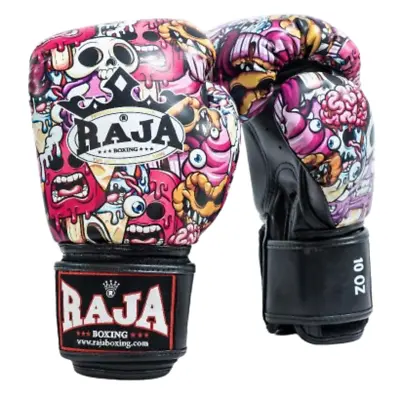 RAJA Boxing Gloves Authentic Synthetic Leather Muay Thai Cake Monster Handmade • $119.90