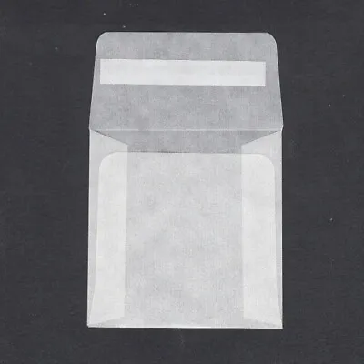 £3.45 • Buy Glassine Bags 65 X 65mm PEEL & SEAL ECO Friendly-Seeds-Stamps-Favours-Confetti