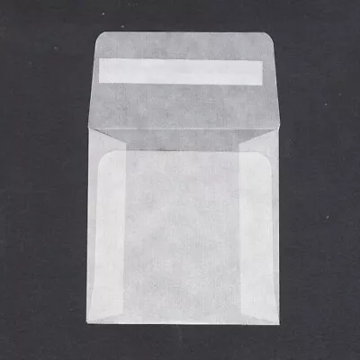 £3.45 • Buy Glassine Bags 65 X 65mm PEEL & SEAL ECO Friendly-Seeds-Stamps-Favours-Confetti