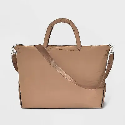 Athleisure Soft Puff Weekender Bag - A New Day Brown • $29.99