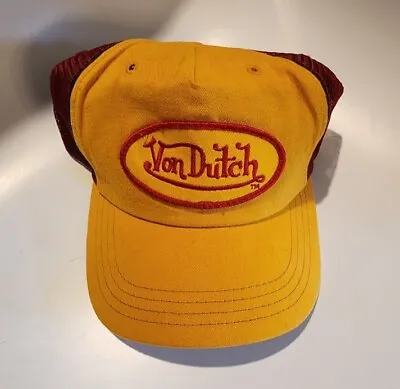 Vintage Von Dutch Logo USC TROJANS Color Mesh Trucker Snapback Hat Cap USA • $199.99