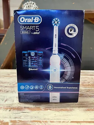Brand New: Oral-b Smart 5 5000 Electric Toothbrush - With Bluetooth - White • $175