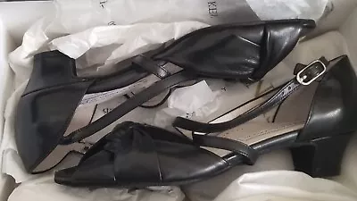 Werner Kern Ulla 34 Nappa Schwartz Size 4 US 8 Dance Shoe Tanzsport Italy Made • $59.98