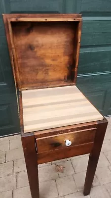 Vintage Kitchen Storage Table Butcher Block Utility Drawer Island Shaker Country • $595