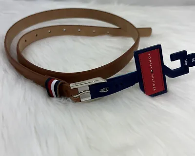 TOMMY HILFIGER Woman’s Synthetic Leather Brown Belt Size M New • $22.99