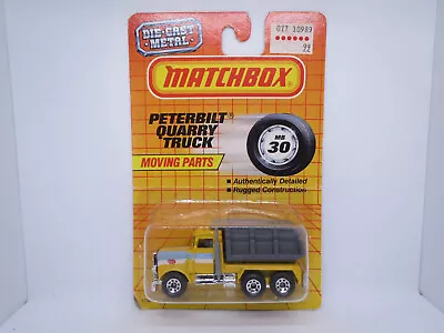 Matchbox Peterbilt Quarry Tipper Truck PACE #30/75 Superfast Vintage US Card #19 • $24.95