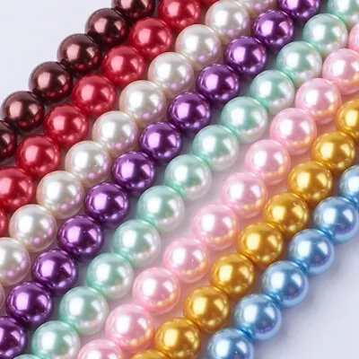 16 18  20  6mm 1/4  GLASS PEARL NECKLACE Buy 1 Get 1 Free Add 2 To Basket G • £3.99