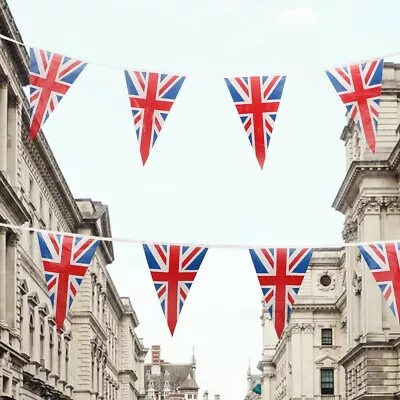 10 Metre's D-Day Ve Day Remembrance Day Union Jack Flag Triangle Party Bunting • £5.95