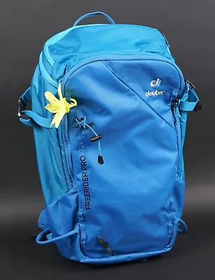 DEUTER Freerider Pro 32+ SL Women's Backpack For Skiing And Snowboarding - Blue • $129.99