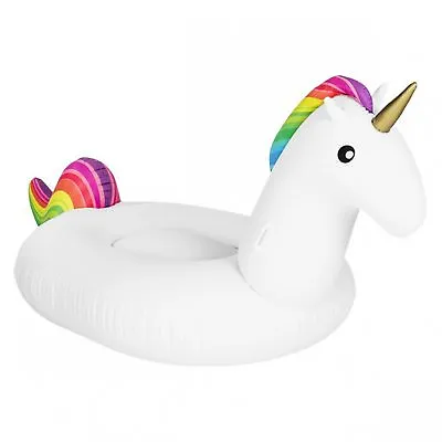 Giant Heavy Quality Funky Inflatable Unicorn Swim  Pool Float Raft Lilo Lounger • £17.95