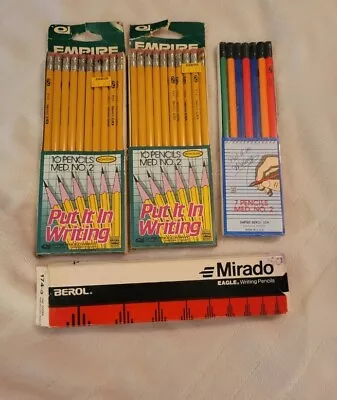 Lot Of Vintage Writing Pencils Berol Mirado Eagle Empire Put It In Writing • $16.19