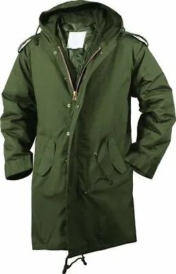 Olive Drab Military Cold Weather M-51 Fishtail Parka Jacket • $109.99