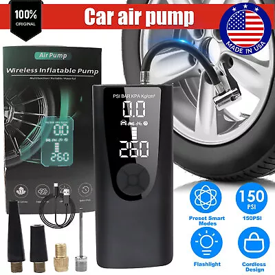 150PSI Tire Inflator Portable Car Bike Air Pump Compressor Digital Electric USB • $29.45