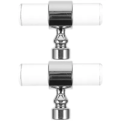 2 PCS Acrylic Handle Cabinet Knob Door Knobs Drawer Pull Cupboard • £7.59