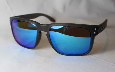 Oakley Oo 9102-X5 Holbrook Mat Grey Smoke - Prizm Sapphire Polarized New • £136