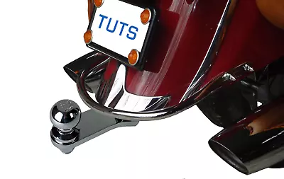 True Hidden Trailer Hitch With Chrome Receiver For Indian Motorcycles • $229