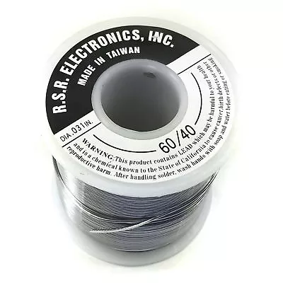 1 Pound Rosin Core Solder Spool - 60/40 - Thickness .031  • $27.99