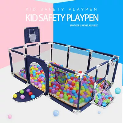 190CM Baby Playpen Child Play Mat Interactive Safety Gate Fence Game 12Panels • $13.40