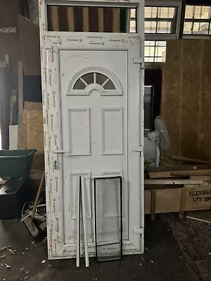 White Upvc Door And Frame Used • £80