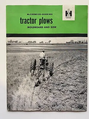 Vintage International McCormick-Deering Tractor Plows Sales Literature–1949 • $15