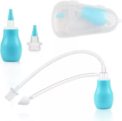 Baby Nasal Aspirator Manual Baby Nose Cleaner Snot Sucker Sinus FAST FREE P&P • £5.95