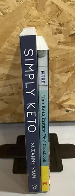 KETO Cookbooks. Simply Keto The Keto Instant Pot Cookbook. Lot Of 2 Paperbacks  • $13.25