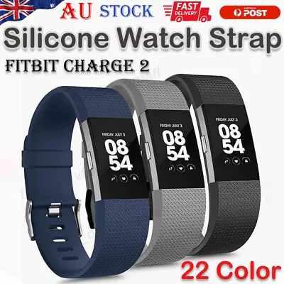 Watch Bands For Fitbit Charge 2 Bands Replacement Wristband Silicone Watch Strap • $5.48