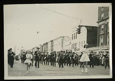 Vintage Photo MAJORETTES LEAD MARCHING BAND IN PARADE FORT SMITH AR 1940's 3 • $3.96