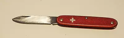 Victorinox Rostfrei Pioneer Old Cross Red Alox Swiss Army Knife - Worn • $70