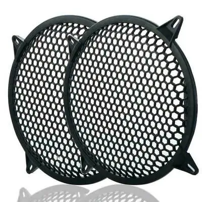 2pcs 12  Speaker Waffle Grill Mesh Audio Subwoofer Guard Protector Cover Black • $7.58