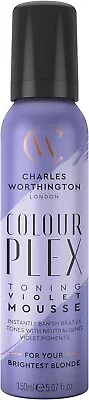 Charles Worthington Colour Plex Blonde Toning Violet Colour Mousse Revive 150ml • £9.99