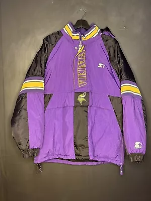 Vintage Minnesota Vikings Starter Jacket Size L • $90