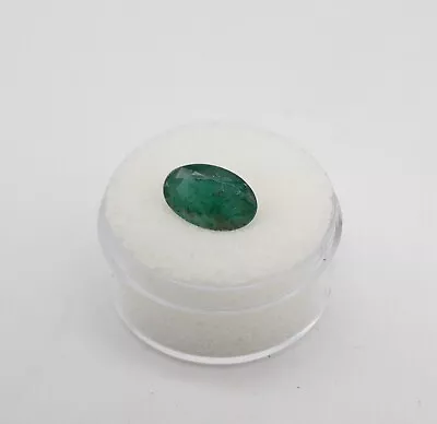 $6000 3ct OVAL CUT Colombian Natural Emerald LOOSE GEM • £40.38