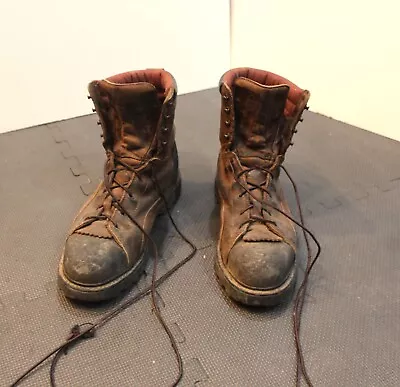 Cabela's Work Boots Men's 10.5 D Safety Steel Toe Gortex Lace Up Brown • $50