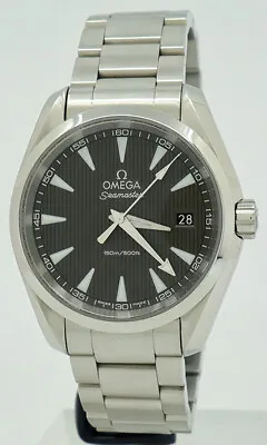 Omega Ref 23110396106001 Steel Quartz 39mm Grey Dial Seamaster Aqua Terra • $4500